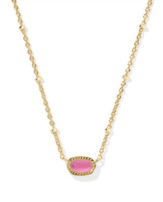 The Mini Elisa Satellite Necklace in Gold Azalea Illusion