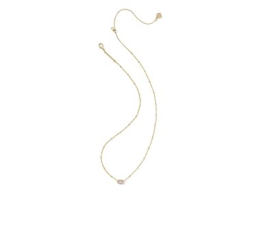 The Mini Elisa Satellite Necklace in Gold Purple Amethyst