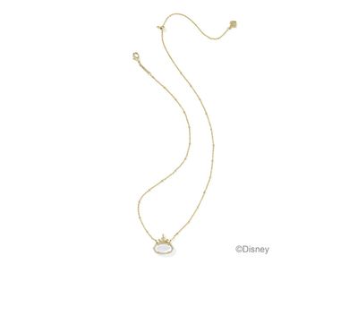 Disney x Kendra Scott Elisa Princess Necklace in Gold London Blue Illusion