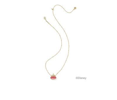 Disney x Kendra Scott Elisa Princess Necklace in Gold Dark Peach Mother of Pearl