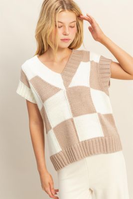 The Sallie Checkered Vest