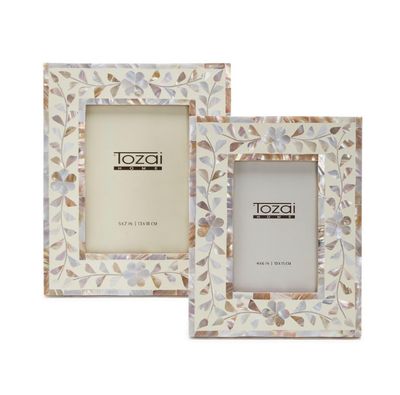 Mother of Pearl Flower Photo Frame