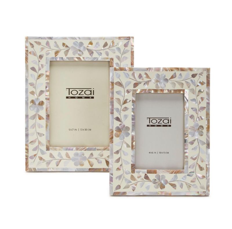 Mother of Pearl Flower Photo Frame