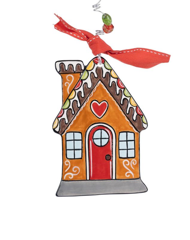 Gingerbread House Flat Ornament