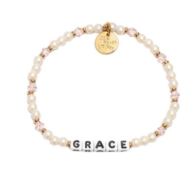 Grace White Resolution | Little Words Bracelet