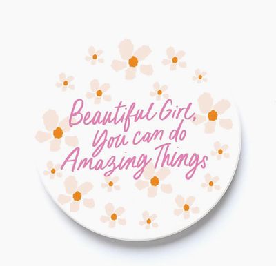Beautiful Girl Car Coaster