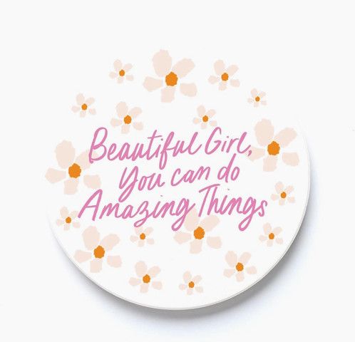Beautiful Girl Car Coaster