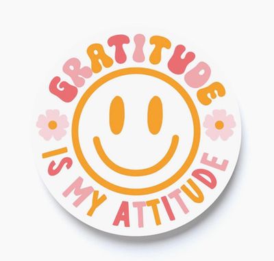 Gratitude is my Attitude Car Coaster