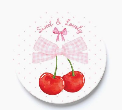 Sweet &amp; Lovely Cherry Car Coaster