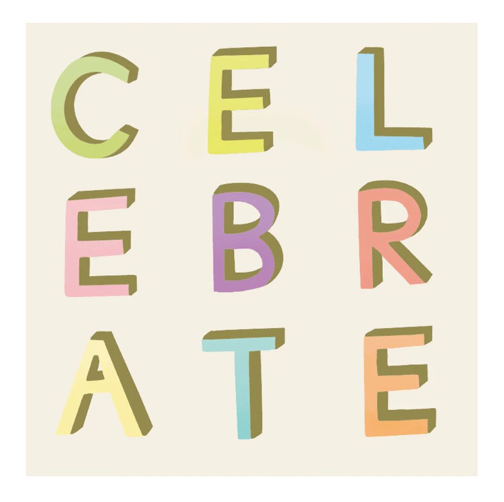 Celebrate Cocktail Napkin