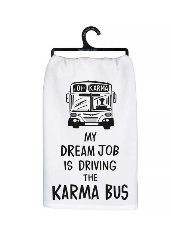 Karma Dream Job Tea Towel