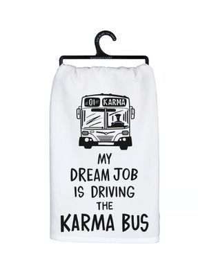 Karma Dream Job Tea Towel