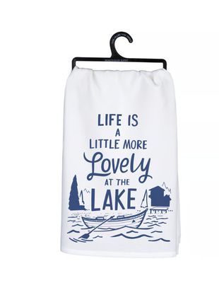 Life is more Lovely at Lake Tea Towel
