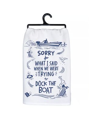 Dock the Boat Tea Towel
