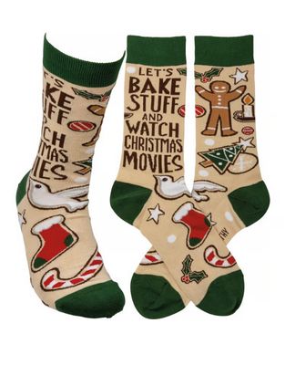 Let’s Bake Stuff &amp; Watch Christmas Movies Socks