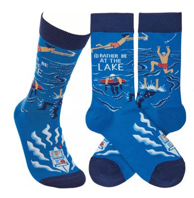 Rather Be at the Lake Socks