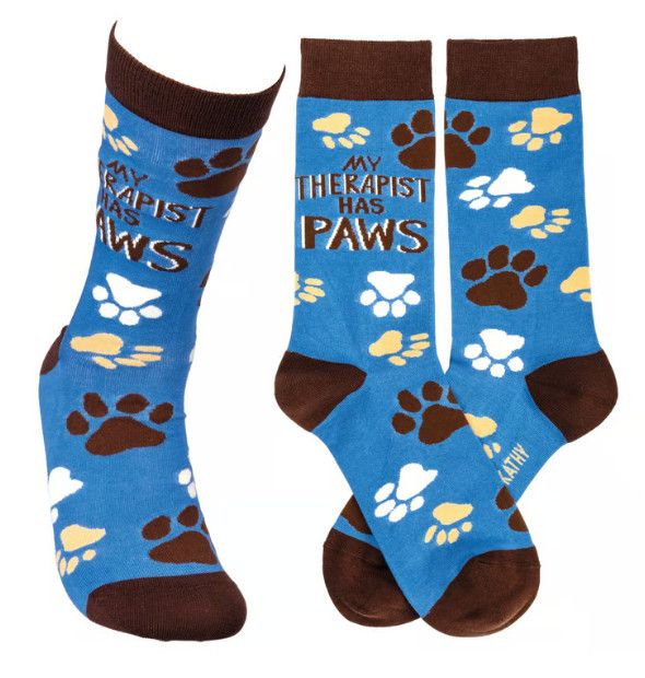 My Therapist Has Paws Socks