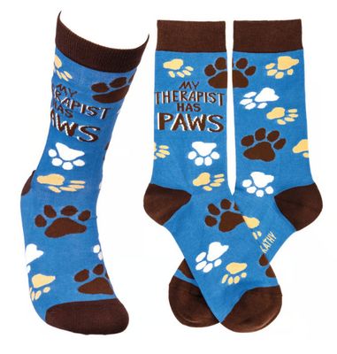 My Therapist Has Paws Socks