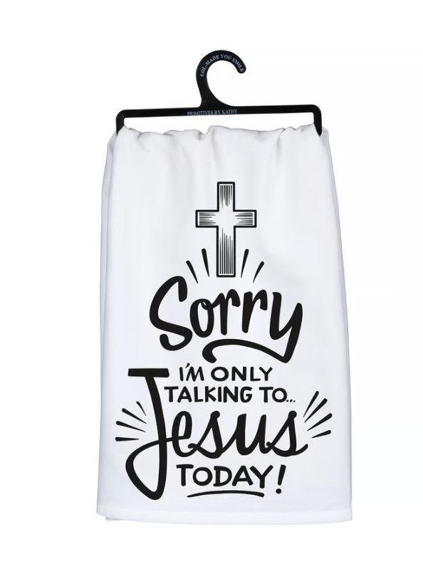Jesus Today Tea Towel