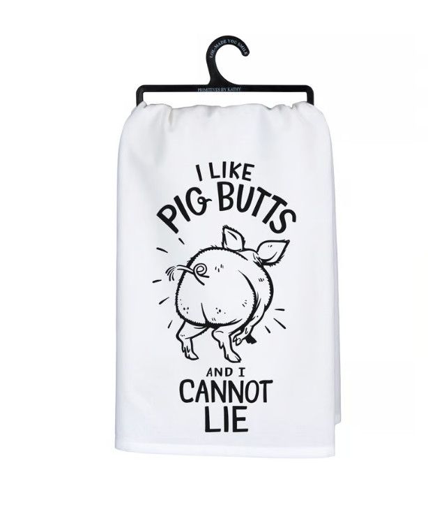 Pig Butts Tea Towel
