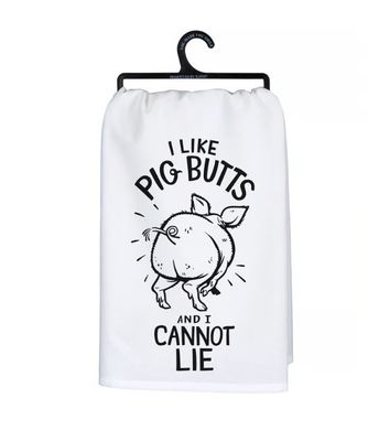 Pig Butts Tea Towel