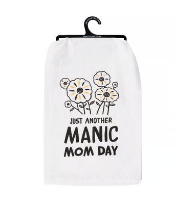 Manic Mom Day Tea Towel