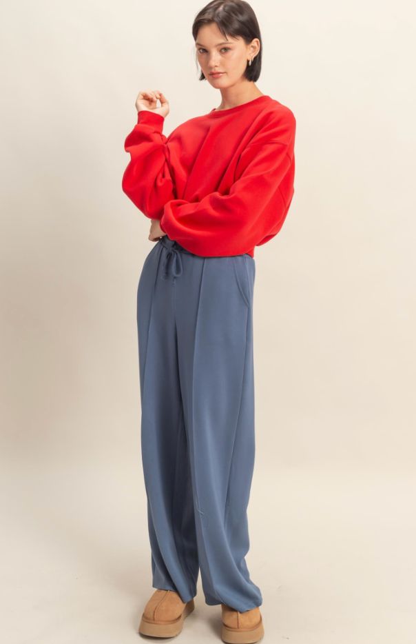 The Pintuck Wide Leg Pants