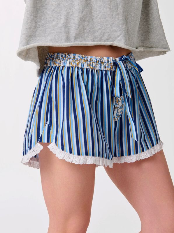 Floral Striped Boxer Short