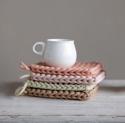 Square Crochet Pot Holders/Trivets