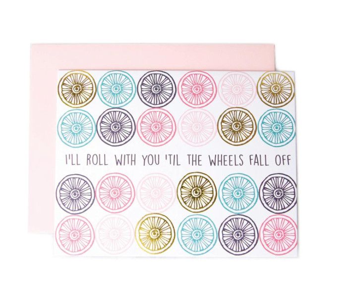 Till Wheels Fall Off Greeting Card