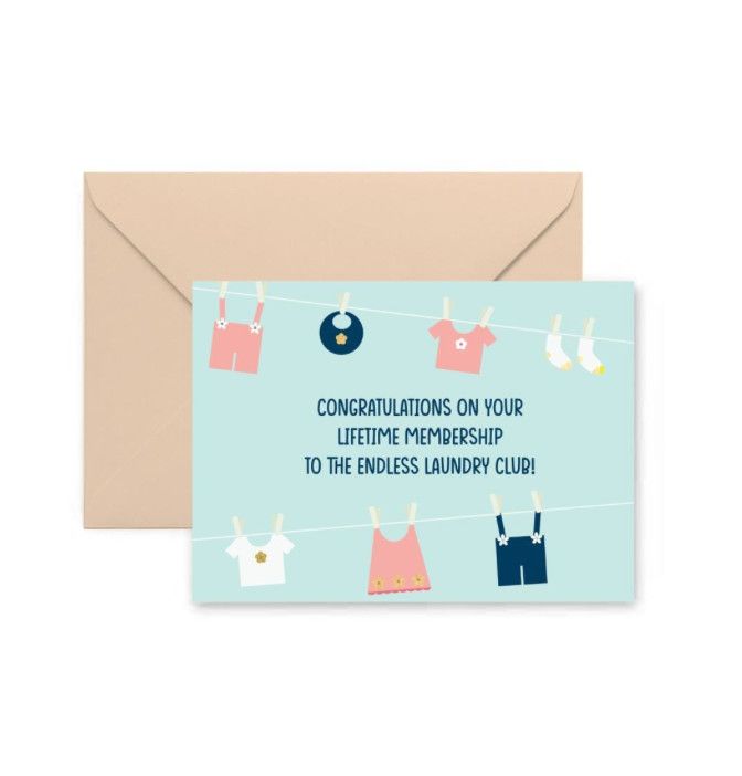Endless Laundry Greeting Card