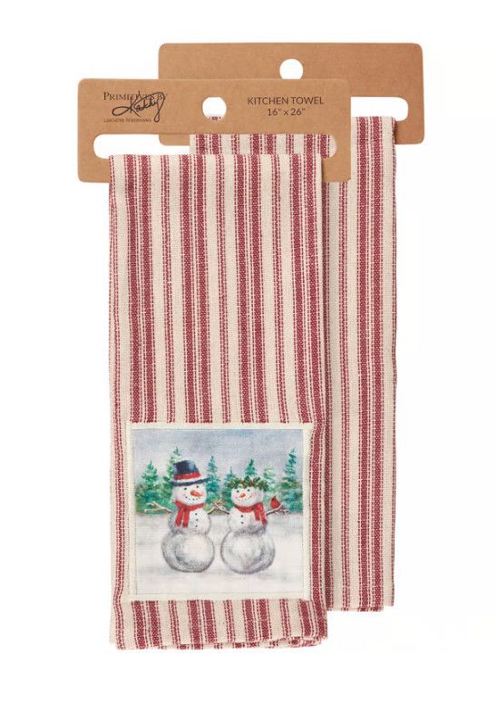 Snow Family Tea Towel