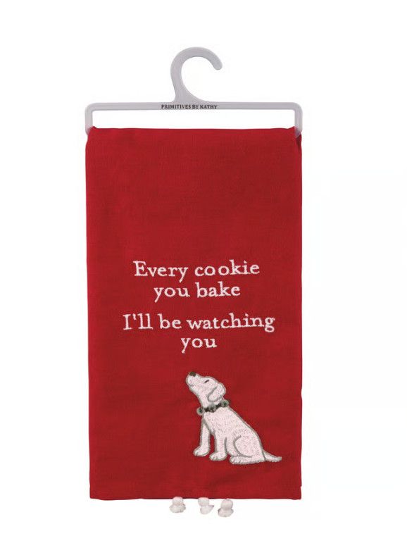 I’ll Be Watching You Dog Tea Towel