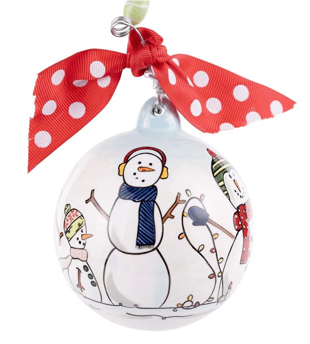 Most Wonderful Time Snowman Ornament