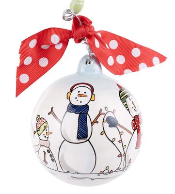 Most Wonderful Time Snowman Ornament