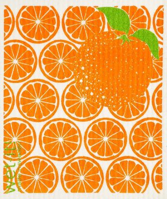 Orange Slices Swedish Dishcloth