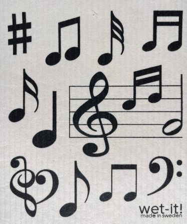 Musical Swedish Dishcloth