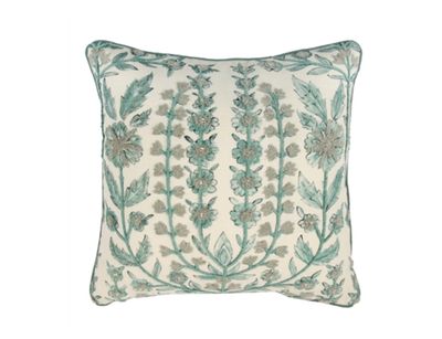 Leafy Embellished Pillow | 16”