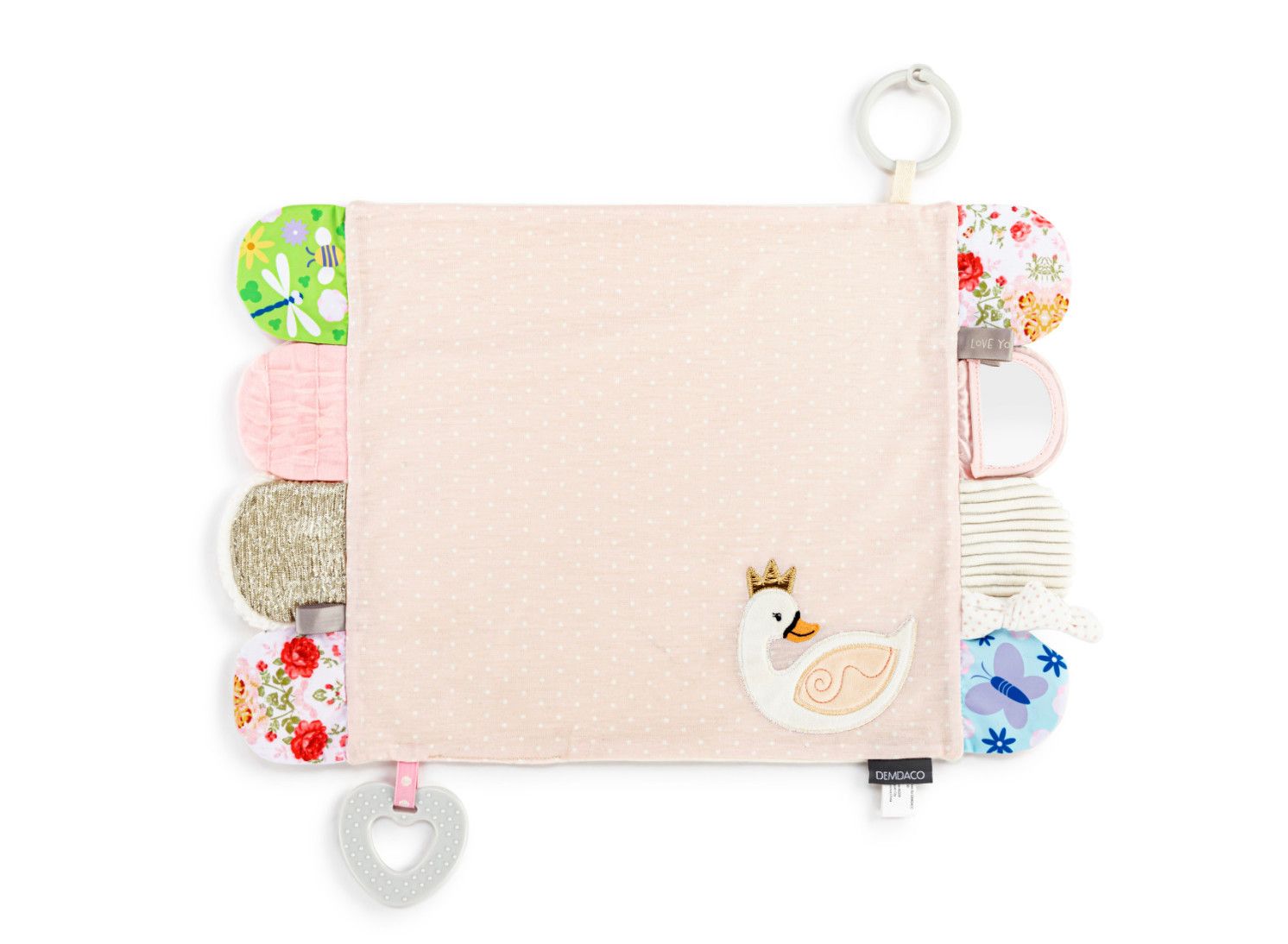 Activity Blankie, Color: Pink Swan