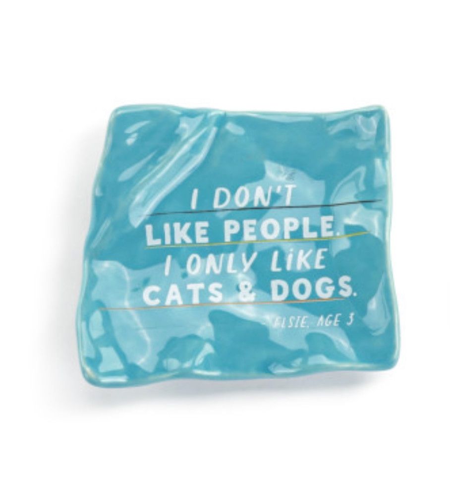 Pet Quote Ceramic Magnet, Color: Only Like Cats &amp; Dogs