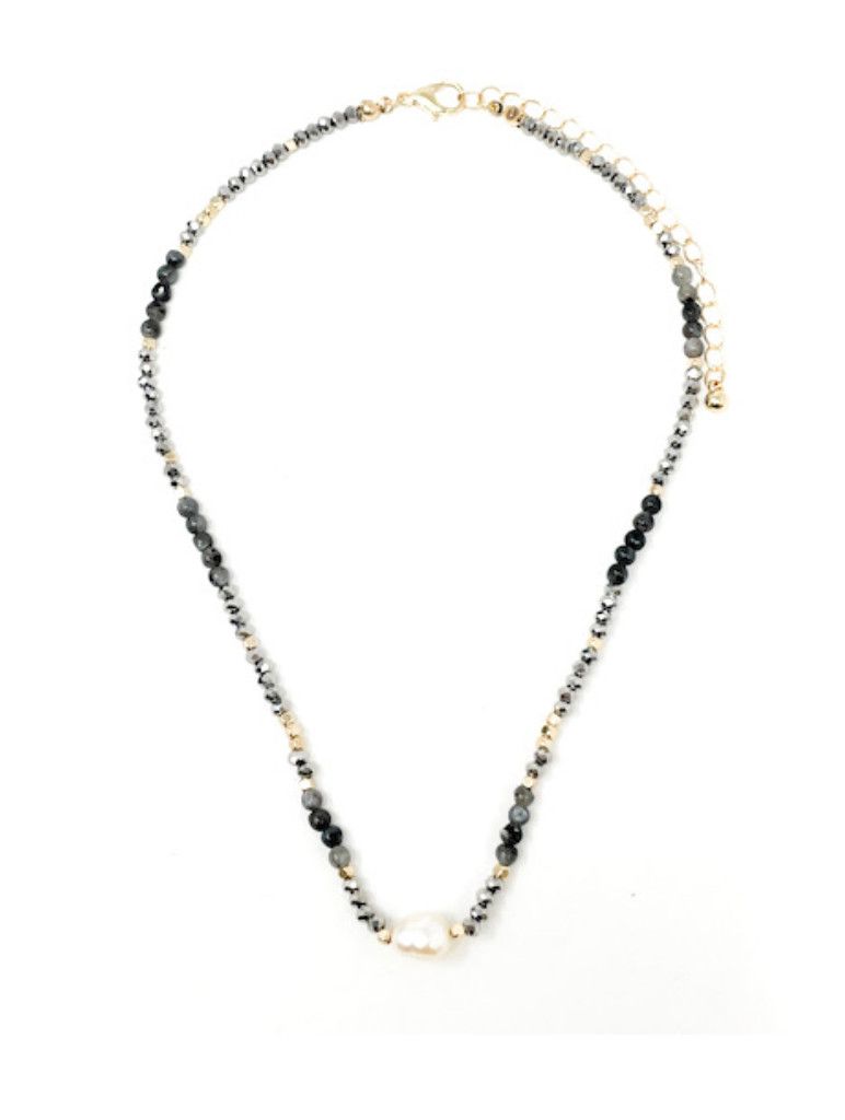 The Dandy Gray Pearl Necklace