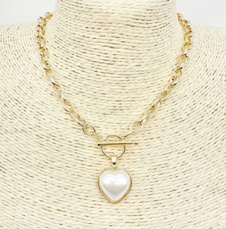 The Axle Gold Pearl Necklace