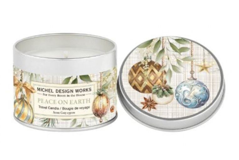 Peace on Earth Travel Candle