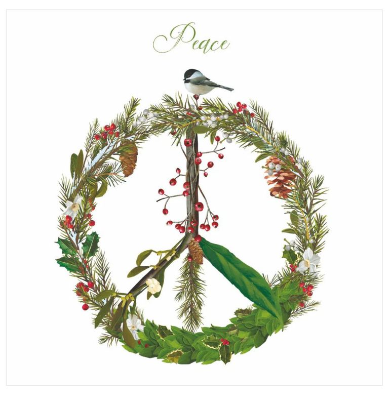 Peace on Earth Cocktail Napkin