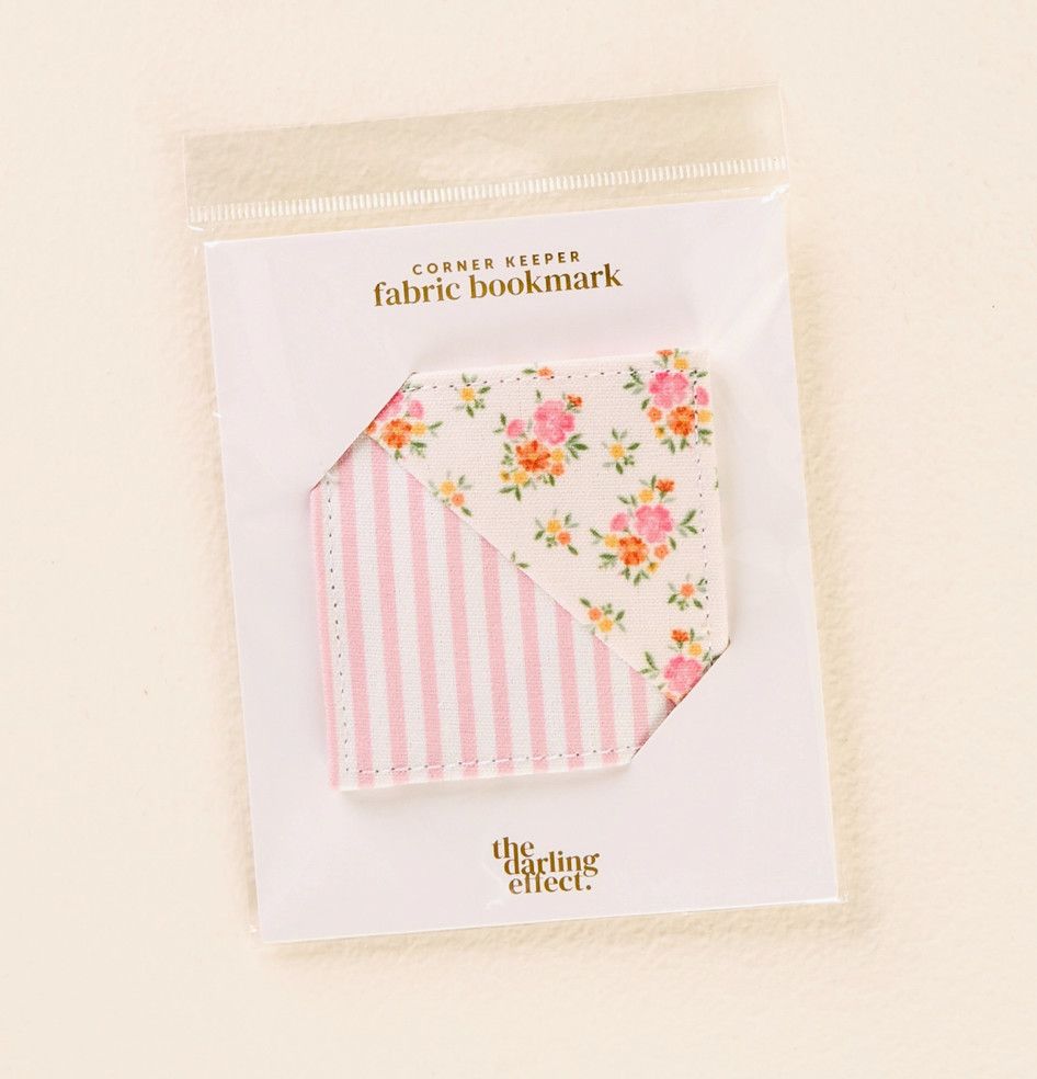 Corner Keeper Fabric Bookmark | Endless Daydream Cream