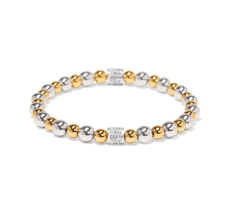 Meridian Petite Stretch Bracelet  Silver and Gold