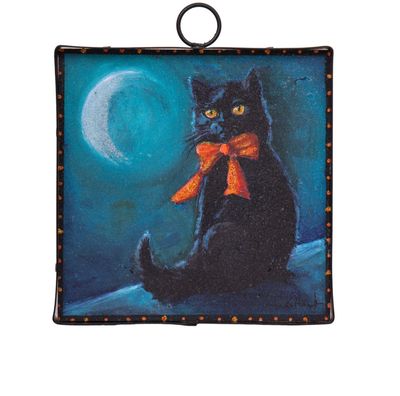 Round Top© Attachment | Black Cat  Bow Charm