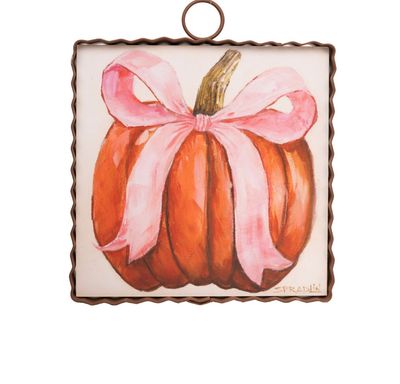 Round Top© Attachment | Mini Gallery Pink Ribbon Pumpkin