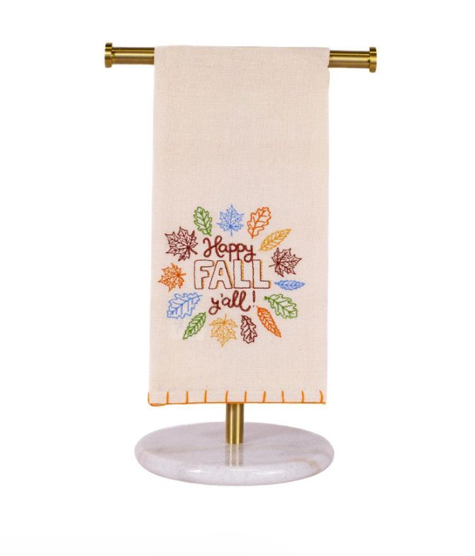Happy Fall Y&#39;all Tea Towel