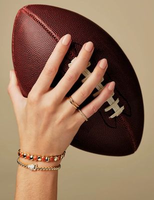 The Cheer Stretch Bracelet in White Mother of Pearl